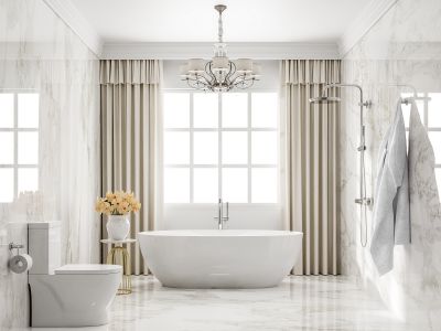 Elegant Corner Bathtub
